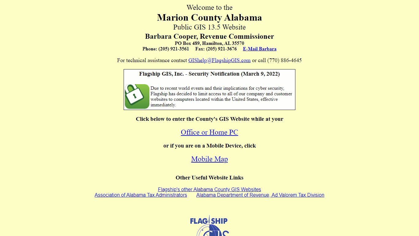 Marion Public GIS Index - Alabama GIS